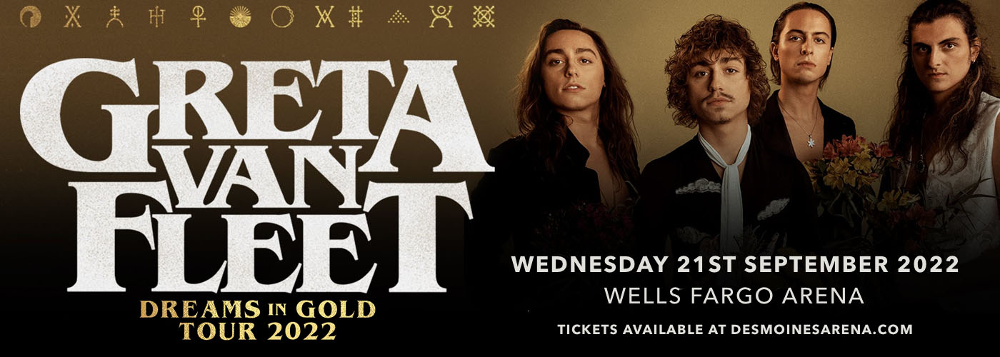 Greta Van Fleet at Wells Fargo Arena tickets Greta Van Fleet at Wells Fargo Arena
