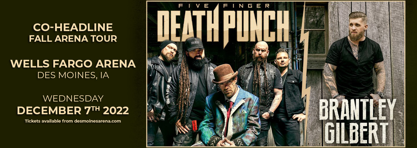 Five Finger Death Punch: 2022 Fall Arena Tour with Brantley Gilbert