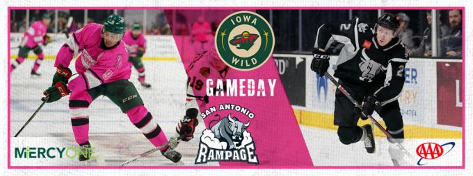 Iowa Wild vs. San Antonio Rampage at Wells Fargo Arena