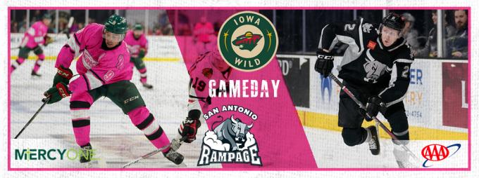 Iowa Wild vs. San Antonio Rampage at Wells Fargo Arena