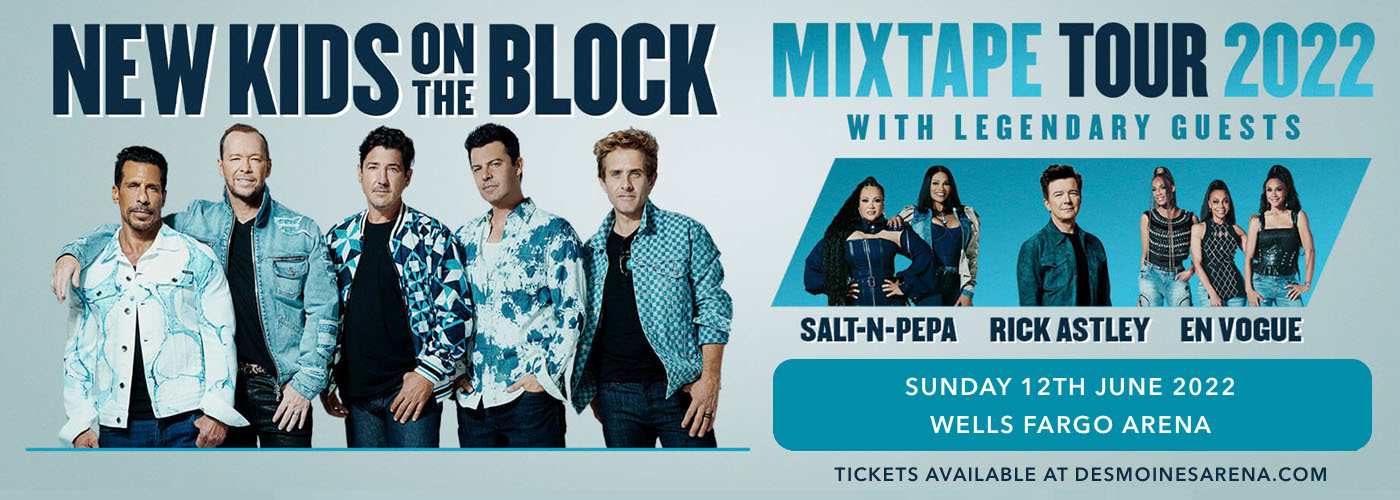 New Kids On The Block, Salt N Pepa, Rick Astley & En Vogue at Wells Fargo Arena tickets New Kids On The Block, Salt N Pepa, Rick Astley & En Vogue at Wells Fargo Arena