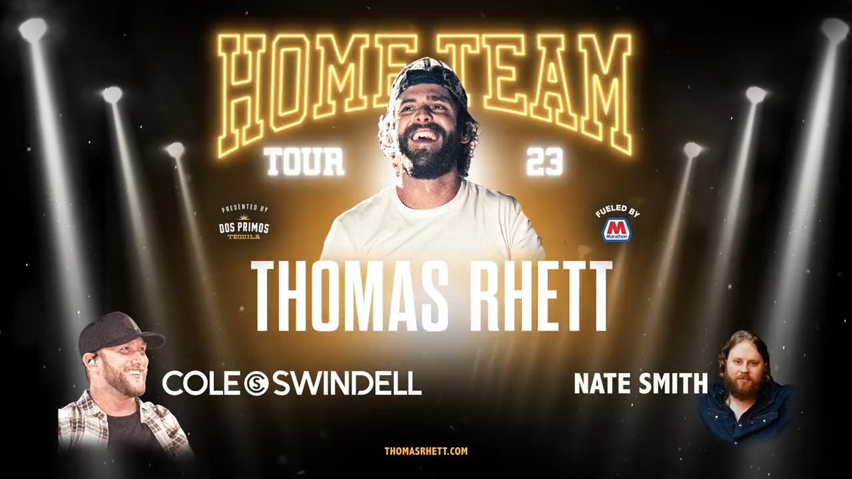 Thomas Rhett, Cole Swindell & Nate Smith at Wells Fargo Arena