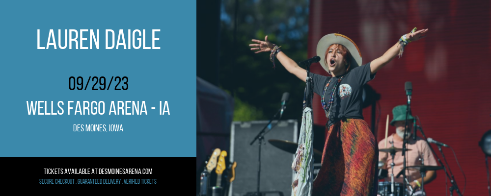 Lauren Daigle at Wells Fargo Arena tickets Lauren Daigle at Wells Fargo Arena